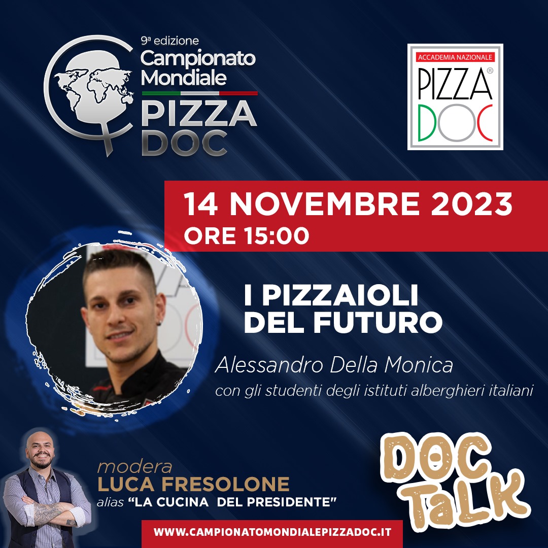 I pizzaioli del futuro - Alessandro Della Monica con gli studenti degli istituti alberghieri italiani