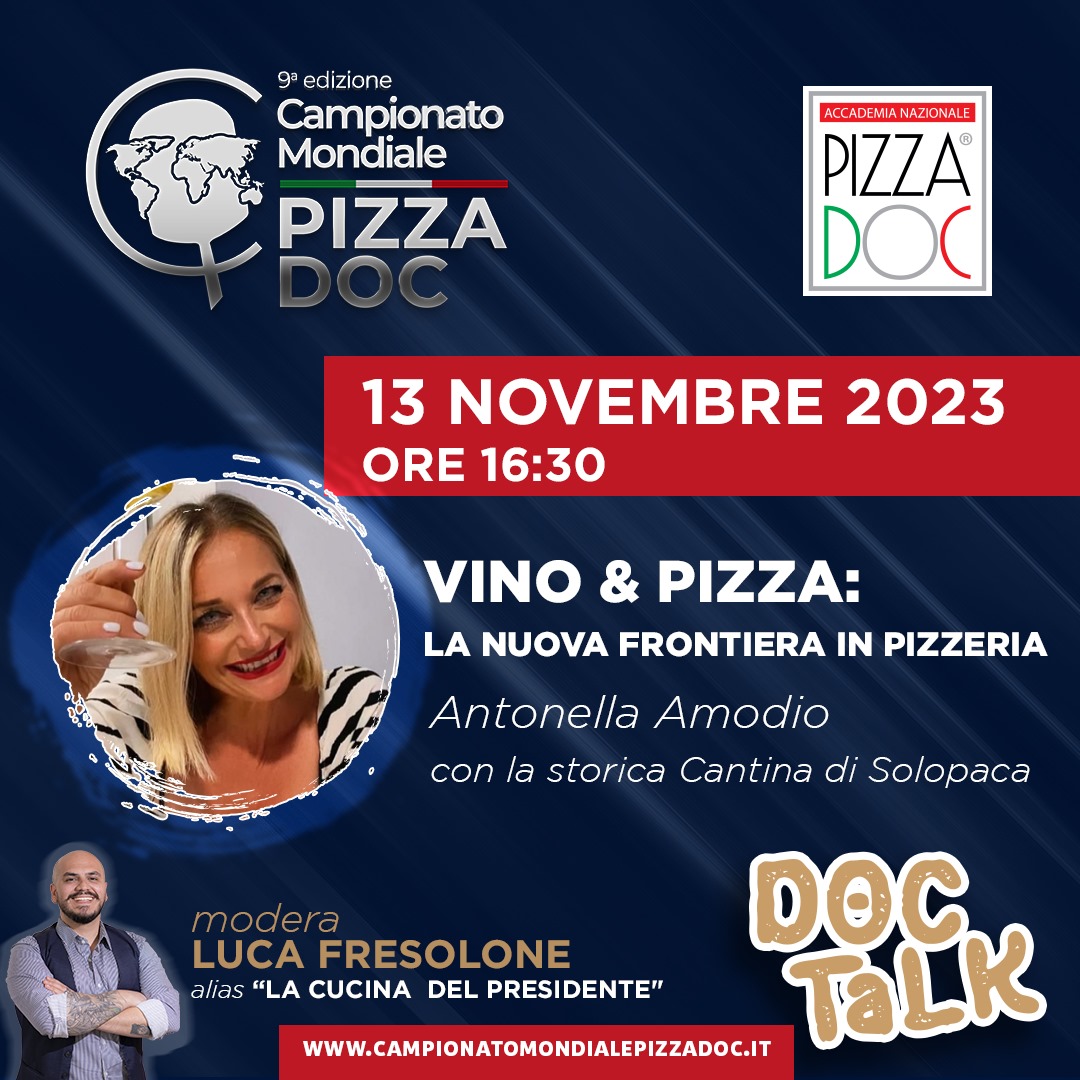 Vino & Pizza la nuova frontiera in pizzeria - Antonella Amodio con la storica Cantina di Solopaca